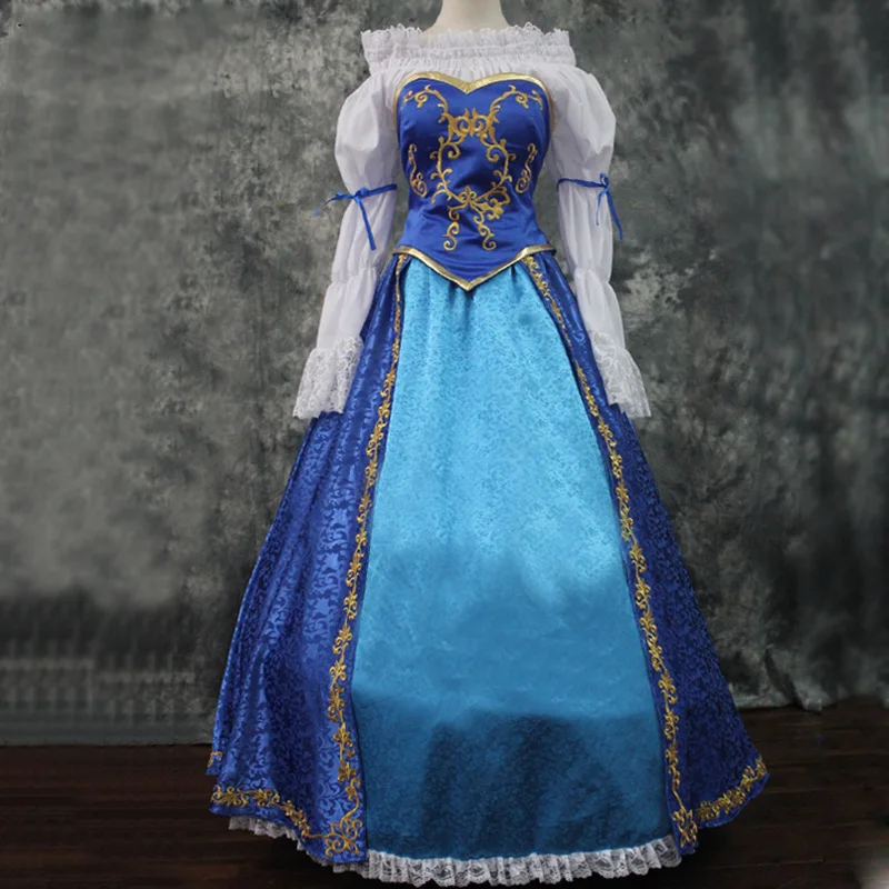 

New Arrival Custom Made Sleeping Princess Aurora Party Dance Dress Fancy Halloween Carnival Adult Women Cosplay Costume