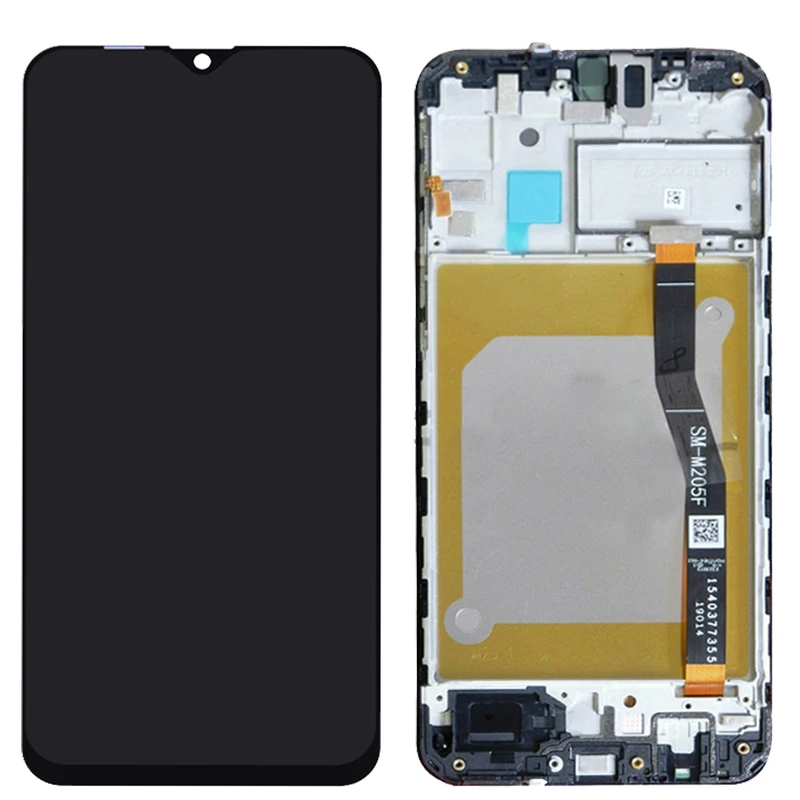 M205F LCD For Samsung  M20 2019 LCD With Frame SM-M205 M205F Touch Screen 6.3 Inch Super AMOLED LCD Parts