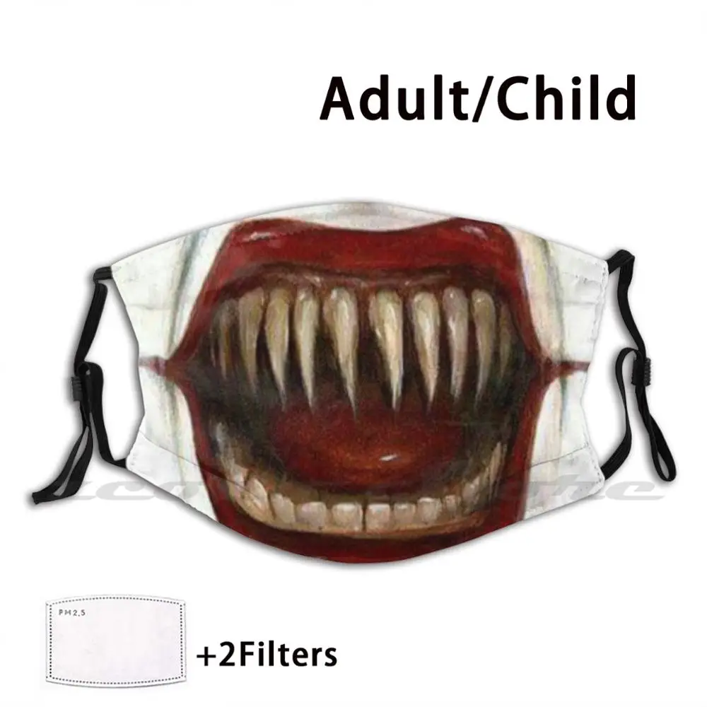 

Best Seller-Twisty The Clown-Facemask Mask Mask Cloth Reusable Print Filter Washable Clown Twisty The Clown Seller Twisty