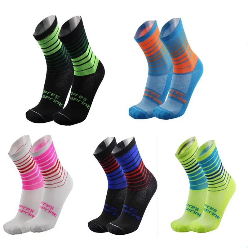 2018 COMPRESSPRINT Men Cycling Socks High Elasticity Soft Sports Socks Deodorization Breathable For compression socks