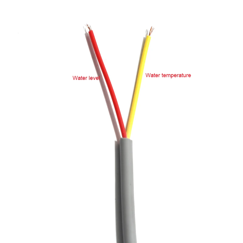 Cables de 2 núcleos, temperatura del agua, nivel de agua, líneas de Sensor Solar, serie de piezas, tanque de montaje lateral, sonda de tubo de acero inoxidable