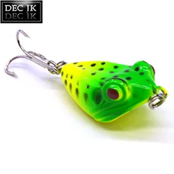 1PCS Sea Artificial Fake Baits Trolling Poper Frog Hard Lures For Fishing Supplies Swimbait Pike Jerkbait Laser Bait Topwater