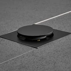 1pc Pop Up Foot Floor Drain Brass Chrome Plated Bathtub Push Down Deodorization Type Square Modern Floor Cover Plug 10*10cm