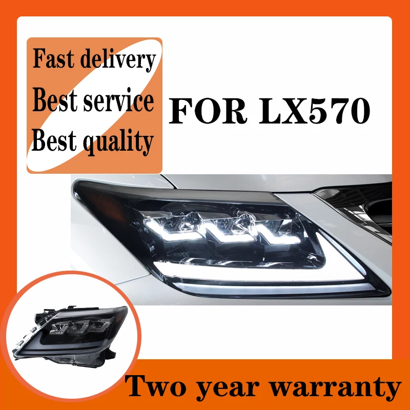 

Car Styling Head Lamp for Lexus LX570 Headlights 2007-2015 LED Headlight LED DRL Projector Lens Low Beam Auto Accessories