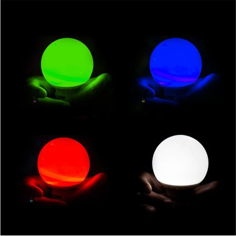 Remote Light Bulb Magic Trick 4 Colors Light Magic Props Colorful Light Bulb Close Up Stage Magicprops Magician Illusions G8271