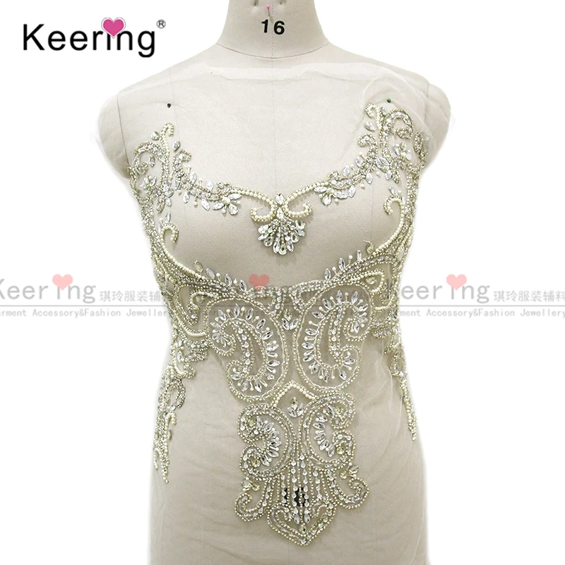 Rhinestone Applique for Dress Patch, Front and Back, Sexy, New Arrival WDP-144