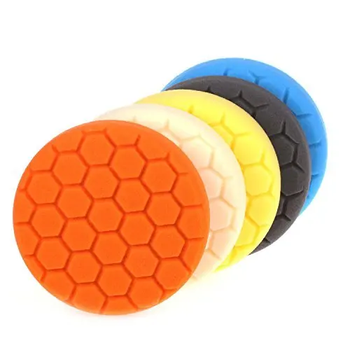 5pcs 6 Inch 150mm Hex Logic Polishing Pad for Car Polisher Pack of