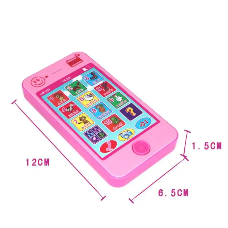 Baby Simulation Mobile Phone Toy Russian Children&#39;s Music Machine Child Early Education Toy Mobile Phone Child Learning Gift