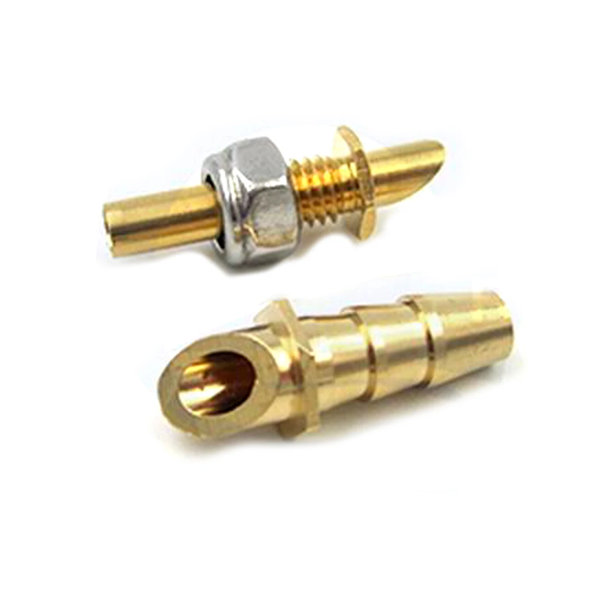 Copper Water Nozzle M5 Water Cooling Nozzle Brass Stern Water Mouth M5 Inlet Nipple Faucet for RC Boats Cooling System