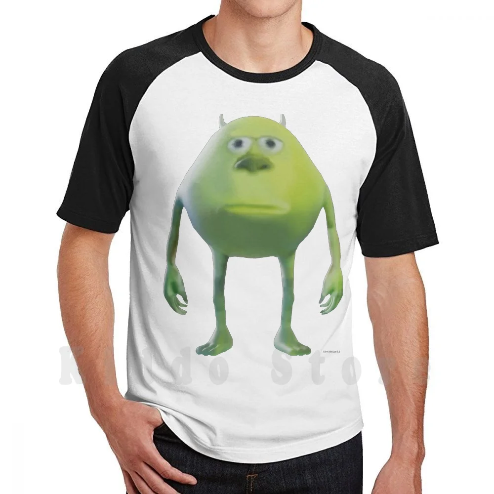 Face Swap T Shirt Men Cotton Cotton S-6xl Cursed Meme Face Swap Meme Memes Sulley Monsters Inc Pixar Movie Childhood Kids Movie