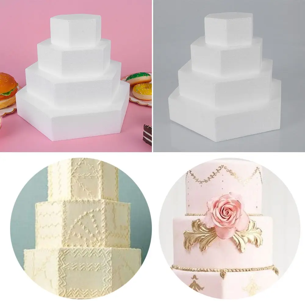 Party Decorations Styrofoam Bakeware Polystyrene Cake Dummy Practice Model Baking Mold Foam Cake Mould