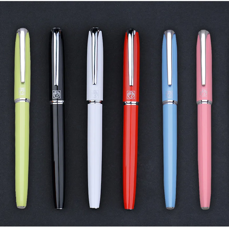 luxury High quality brand color classic 916 Fountain Pen Elbow beauty pen gift lettering gift box Stationery Office Supplies