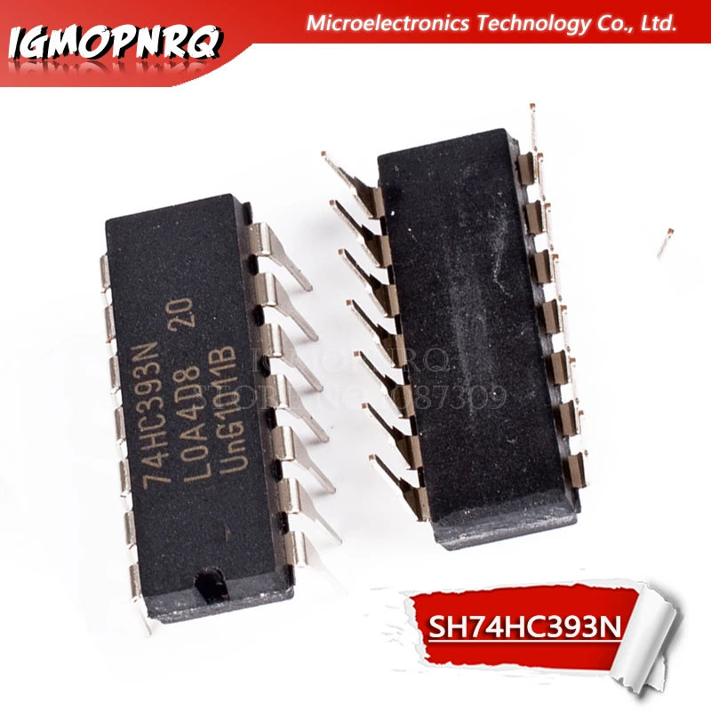 10PCS SN74HC393N DIP14 SN74HC393 DIP 74HC393N 74HC393 DIP-14 new and original IC