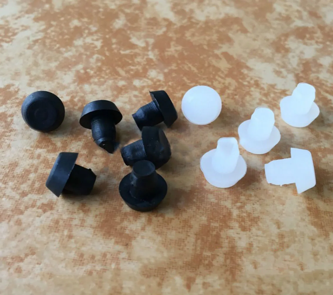 5-100PCS Round Caps Black/White Plastic Nails Hole Plug Protection Gasket Dust Seal End Cover Caps For Chairs Furniture