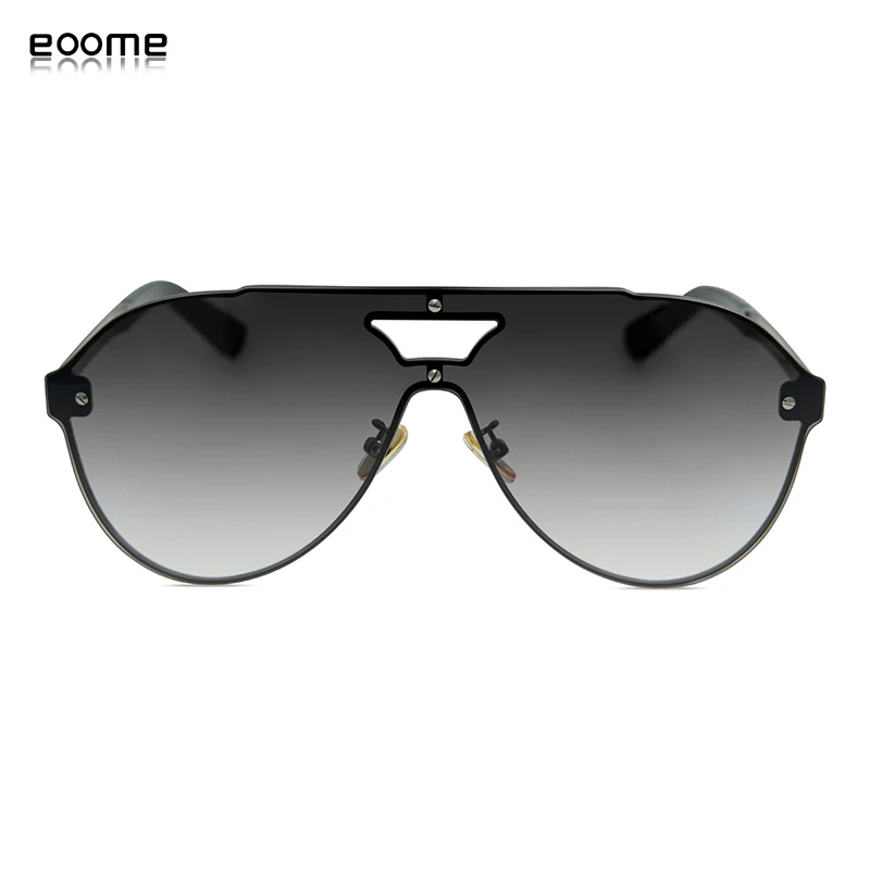 eoome Designer Sunglasses Men Wind Goggle Lens High Quality Luxury Brand Sun Glasses Pilot Roun retro Oculos de sol Ma With case