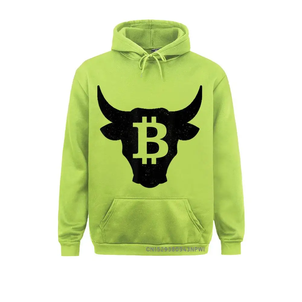 Bitcoin Bull Logo HODL Investor Trader BTC Gift Pullover Printing Novelty Ostern Day Hoodies Funky Hoods Men Sweatshirts