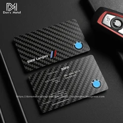 Carbon fiber business card customization carbon fiber business card label design UV color printing production