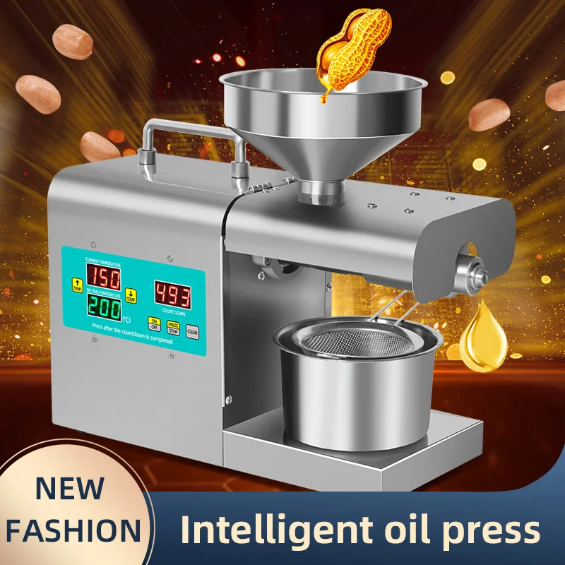 RG311 Automatic Oil Press Machine 220V 110V Oil Maker Presser Cold Mini Oil Extractor for Peanut Flaxseed Sesame