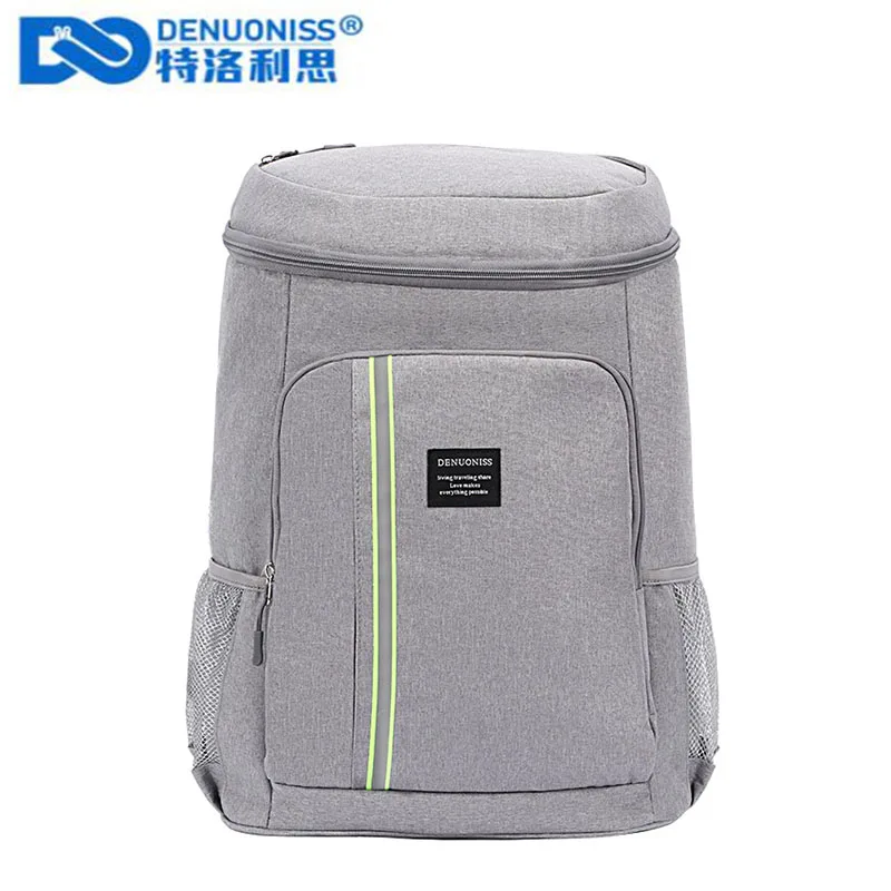 DENUONISS 30L Unisex Insulation Cooler Backpack Travel Picnic Thermal Cooler Bag Men Women Large Capacity Tourit Backpack