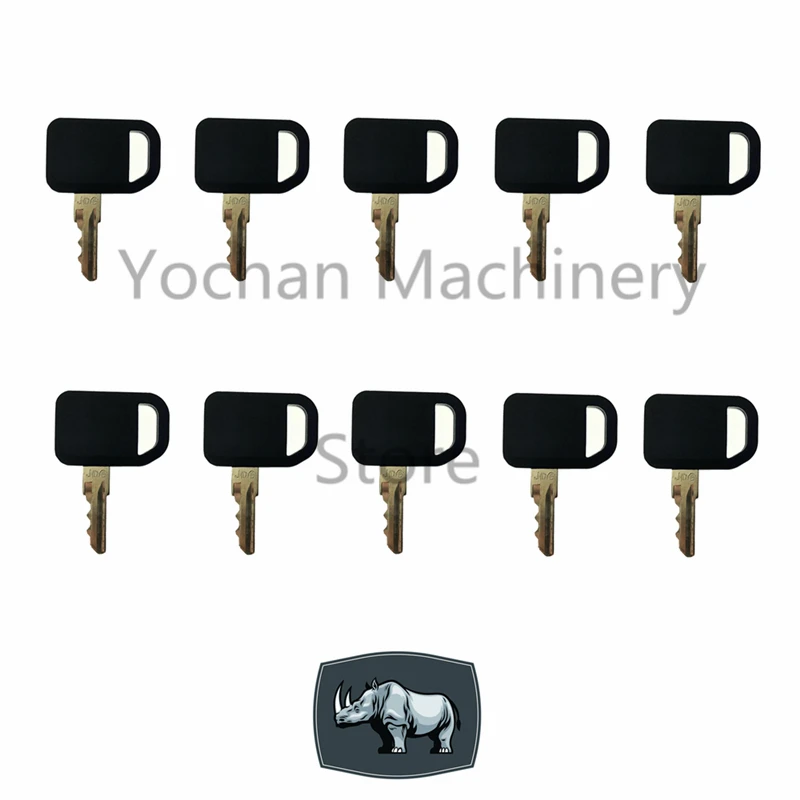 

10 PCS Ignition Key AM131841-A For Bobcat JD Mower John Deere Gator X749 345 355D 425 F735 GT225