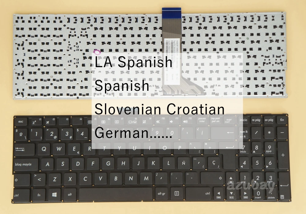 

LA Spanish Slovenian Croatian German Keyboard For Asus W509L W509LD W509LI W509LN W509LP W519L W519LD W519LI W519LJ W519LN W51LN