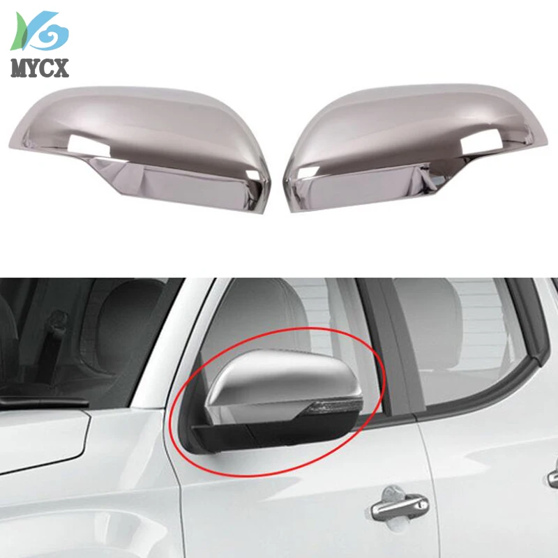 

Зеркальный чехол из АБС-пластика для Mitsubishi L200 Triton 2019 2020 2021, Pajero Sport Montero Sport Chrome