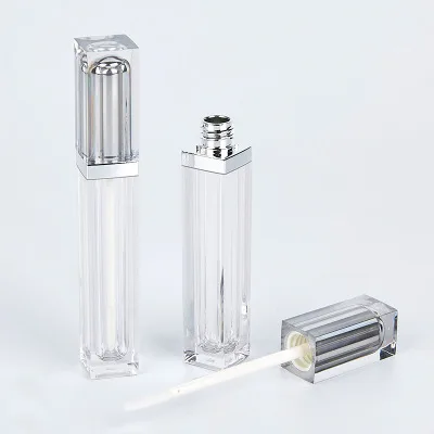 

20pcs Silver 5ml Empty Lipgloss Bottle DIY Lip Gloss Container Transprent Refillable Bottles Empty Lipgloss Bottle