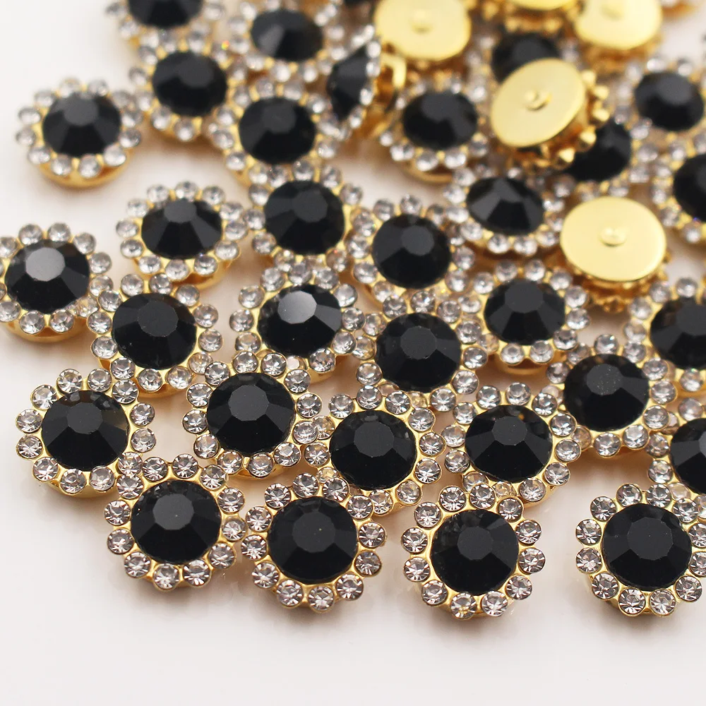 30–100 Stück Blumen-Strasssteine zum Aufnähen, glitzernde Kristalle, Strasssteine, Perlen, Kleidungsstück, Basteln, Nähen, Strasssteine für Kleidung, Edelsteine – Detail 5