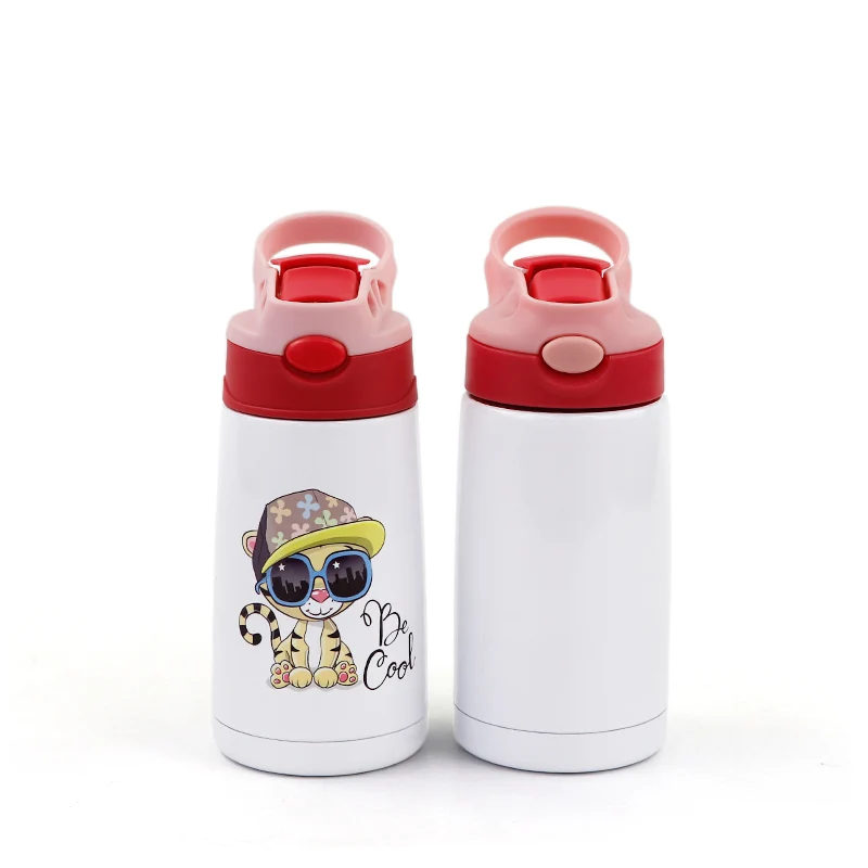 

12pcs/lot New Sublimation Blank 350ml Children Cup Bottle Mug Printing by Dye Mug Press DIY Birthday Gift