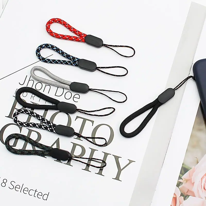 Ponsel Tali Tali Pendek untuk Kunci ID Kartu Ponsel Universal Tahan Lanyard 6 Warna Genggam Tali Memakai tahan Tali