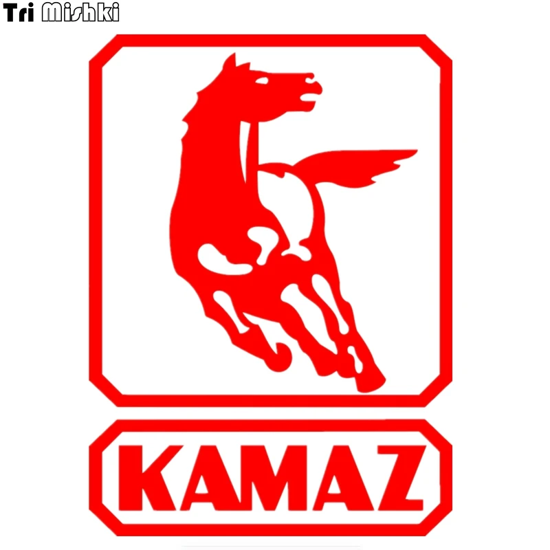 Tri Mishki HZX186# 20.7*15cm car sticker kamaz horse auto Vinyl truck Decals Accessories car stickers