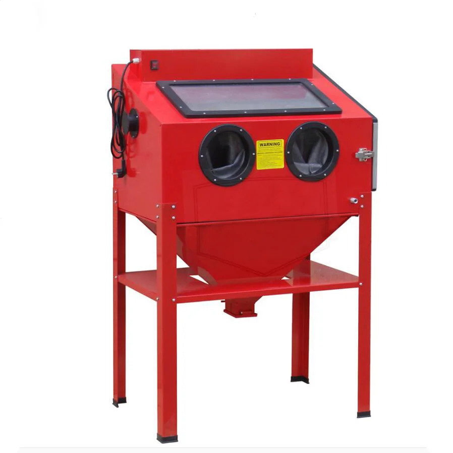 

220L Vertical Box Sandblasting Machine Remove Rust Oil Impurities Hardware Machinery And Tools CN Factory