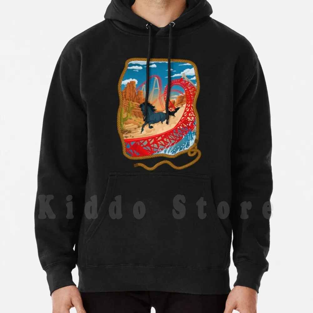 The Wild One Maverick Roller Coaster Cedar Point Theme Park Hoodie Long Sleeve Maverick Cedar Point