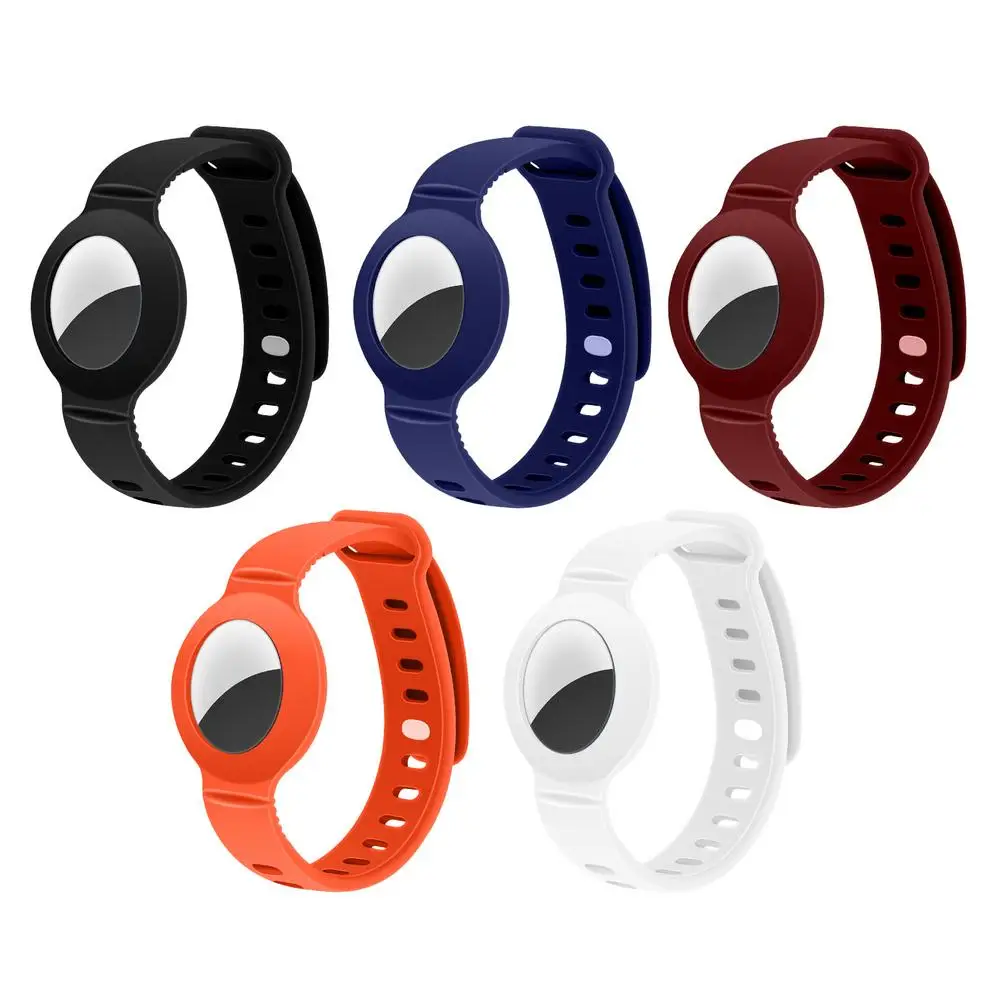 Чехол для Airtag, носимый браслет для детей, Детский силиконовый мягкий приятный для кожи легкий защитный чехол для Apple Airtag Tracker