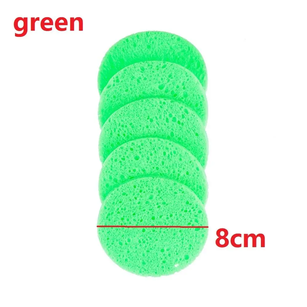 5Pcs Makeup Tool Cleanup Exfoliator Cleansing Sponge Compress Puff Body Facial Cleaner Face Wash Pad