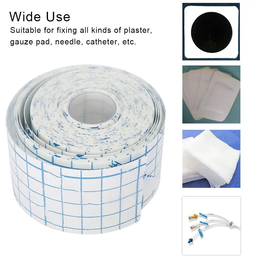 10M x 6 Rolls Non-Woven Adhesive Bandages Breathable Cohesive Wrap Cover Stretch Tape Protective Stretch Bandage Roll Film