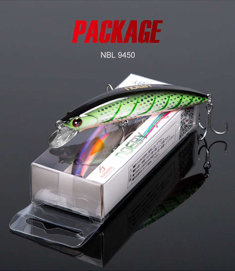NOEBY 90S Sinking Minnow Angelköder 90mm 29g Long Casting Wobbler Harte Köder für Forelle Hecht Salzwasser Jerkbait Angelköder – Detail 16
