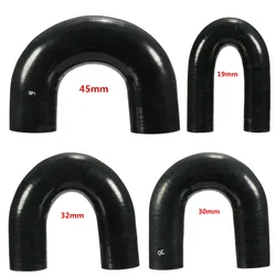 New Multi-size 180 Degree Car Turbo Black Silicone Hose Intercooler Boost Hose Pipe Elbows Bends