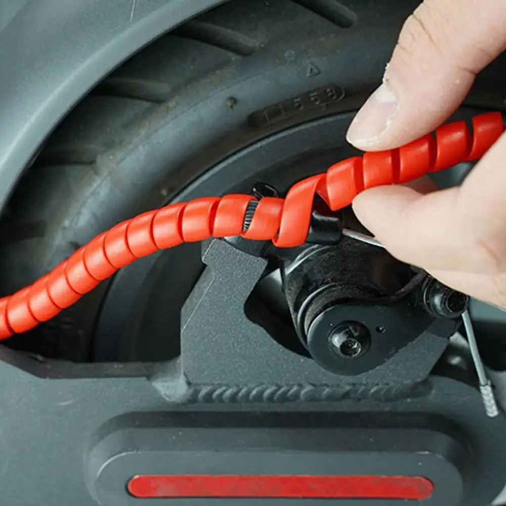 E-bike Scoot Cable Winder Protector Line Organizer For Xiaomi M365 Cable Protector Wire Protection Winding Pipe Wrap