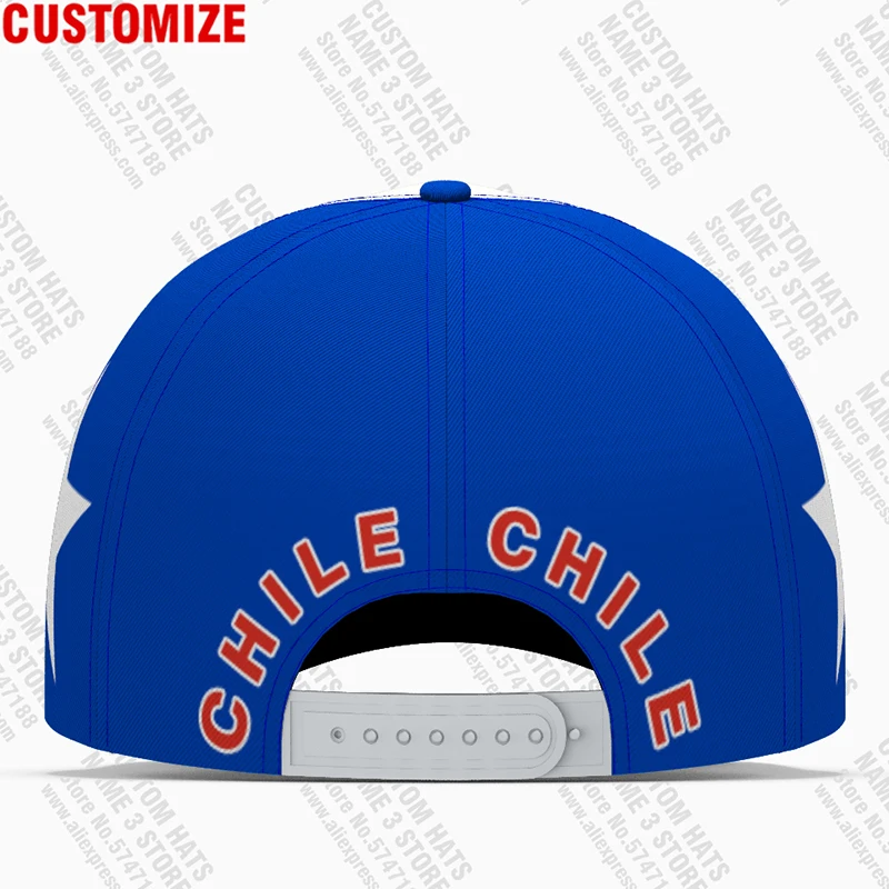 Chile Baseball Caps Free 3d Custom Made Name Number Team Logo Cl Hat Chl Republic Travel Spanish Nation De Chilean Flag Headgear