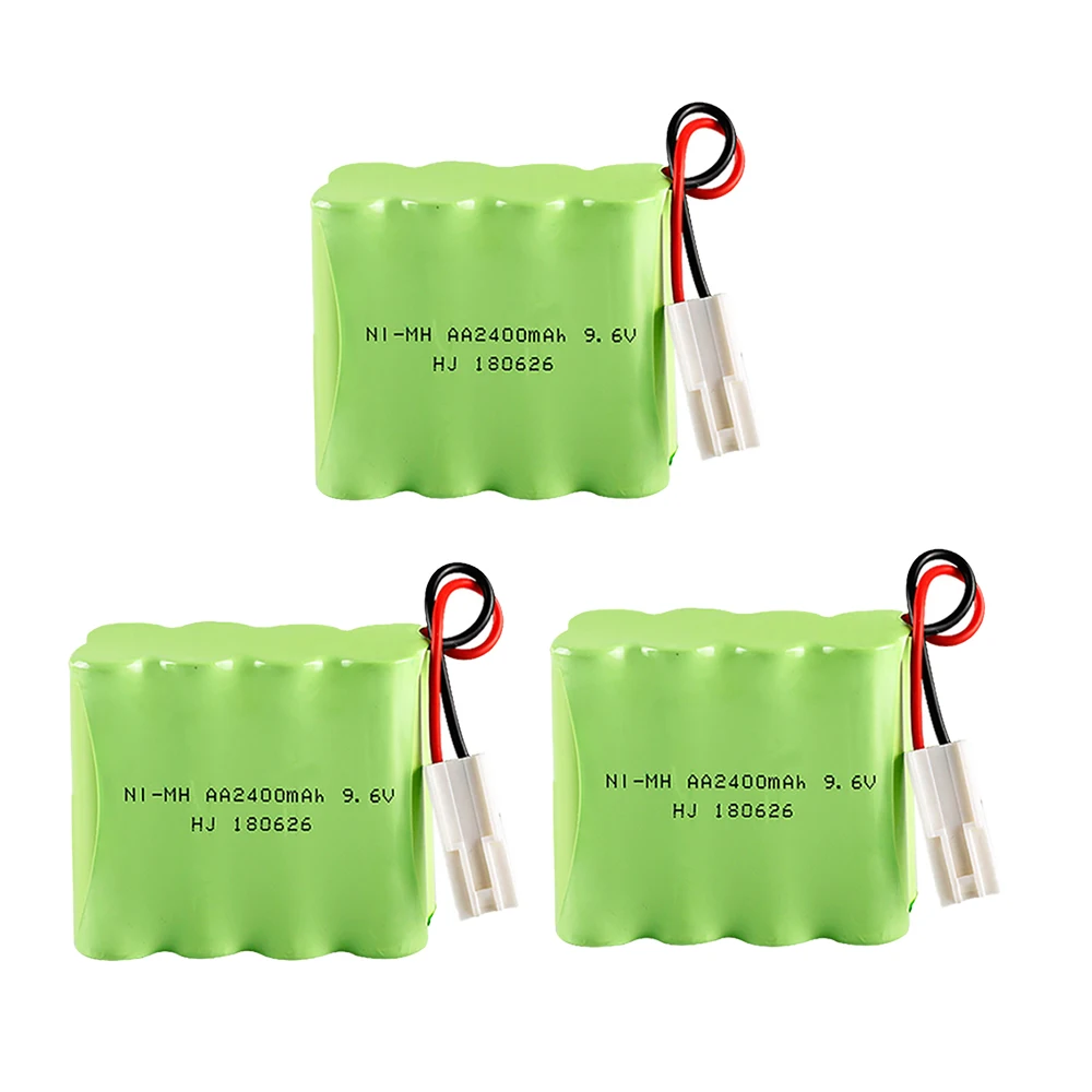 1-5 개/몫 9.6v 2400mah NiMH 배터리 Rc 장난감 자동차 탱크 기차 로봇 보트 총 Ni-MH AA 700mah 9.6v 충전식 배터리