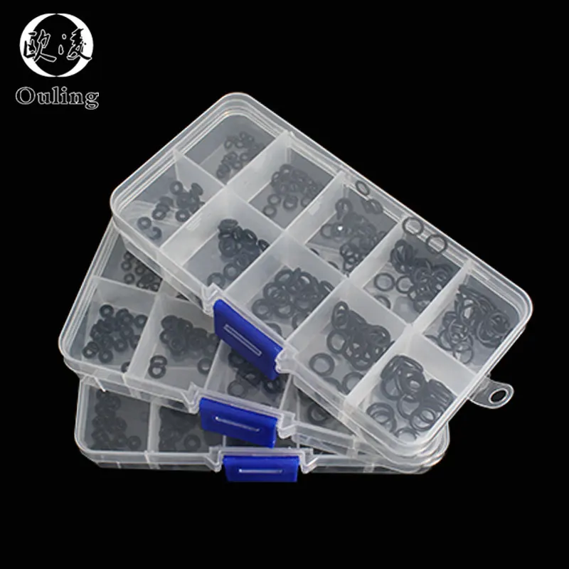 Ассортимент нитриловой силиконовой резины в штучной упаковке. Уплотнительное кольцо. Ремкомплект NBR. Уплотнительный клапан. Водонепроницаемая машина. Комплект маслостойких прокладок.