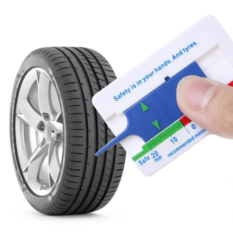 1PC 0-20mm Tyre Tread Depth Gauge Car Motorcycle Trailer Wheel Measure Tool Depth Caliper