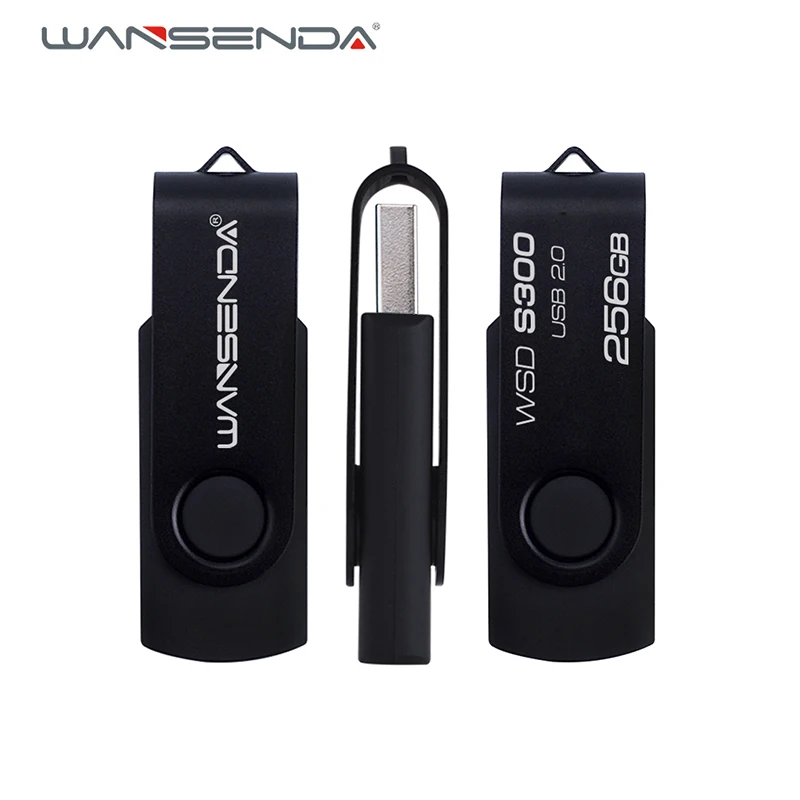 

Wansenda Swivel USB Flash Drive 4GB 8GB 16GB 32GB 64GB 128GB 256GB Mini Pendrive USB 2.0 Portable Pen Drive Cle USB Memory Stick