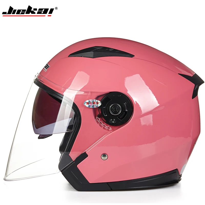 JIEKAI mezzo Casco Moto doppia lente Cascos Para Moto caschi da corsa Casco ABS Casco Moto per donna/uomo Casco Moto