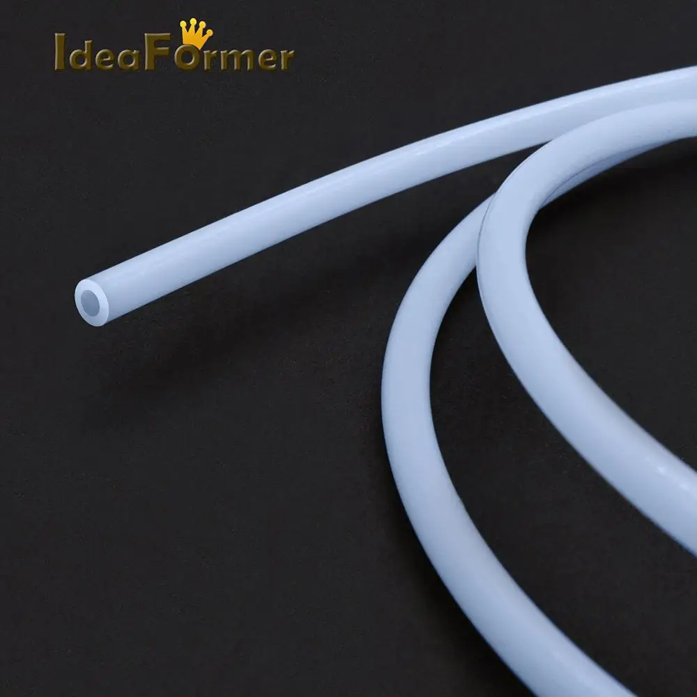 1M PTFE Tube 1mm 2mm 3mm 4mm 6mm 8mm Teflonto Pipe White For 1.75mm/3.0mm Filament 3D Printer Parts Bowden Extruder V5/V6 J-head