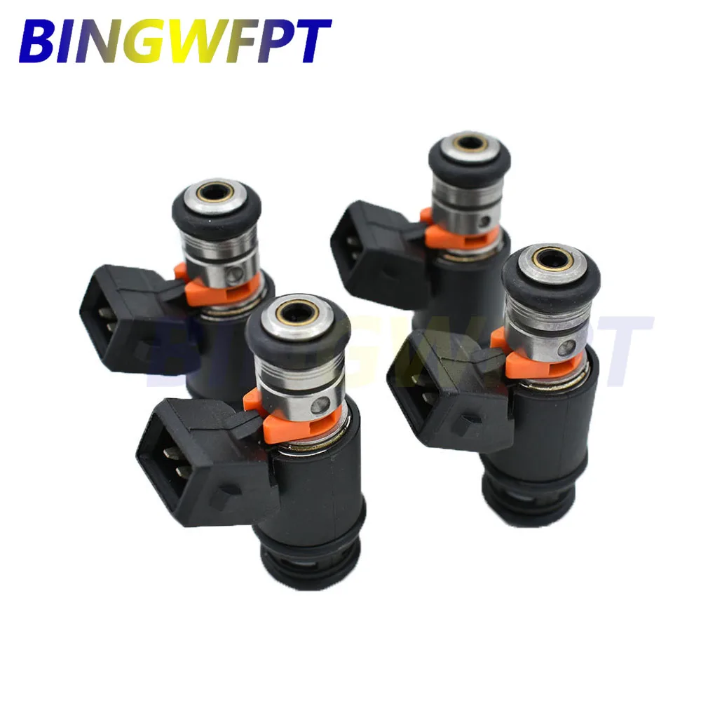 4PCS Fuel Injector IWP-022 IWP022 021906031D 021 906 031 D 021-906-031 D For VW- EuroVan Golf Jetta- 2.8 V6