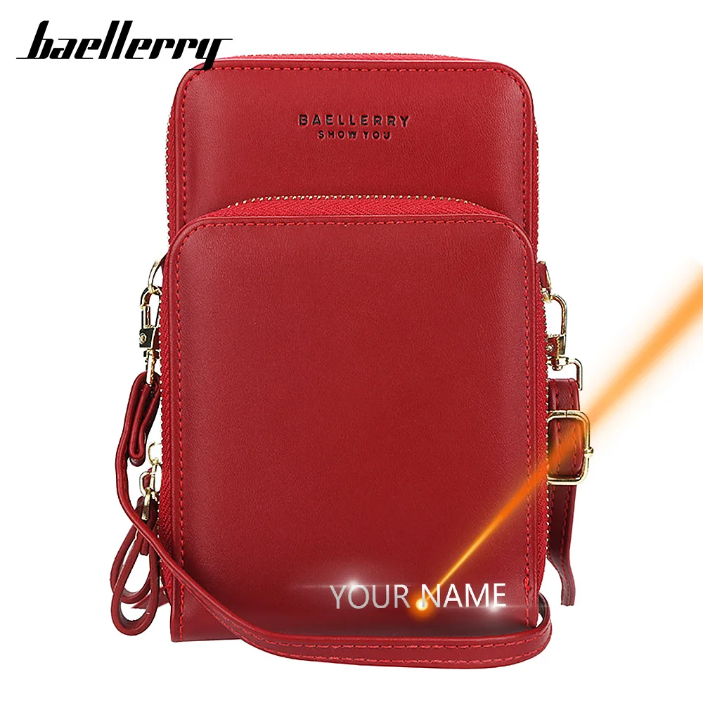 2022 Customized Women Messenger Bags Mini Name Engraving Quality Female Bags Phone Pocket Women Bags Fashion Small Bags For Girl