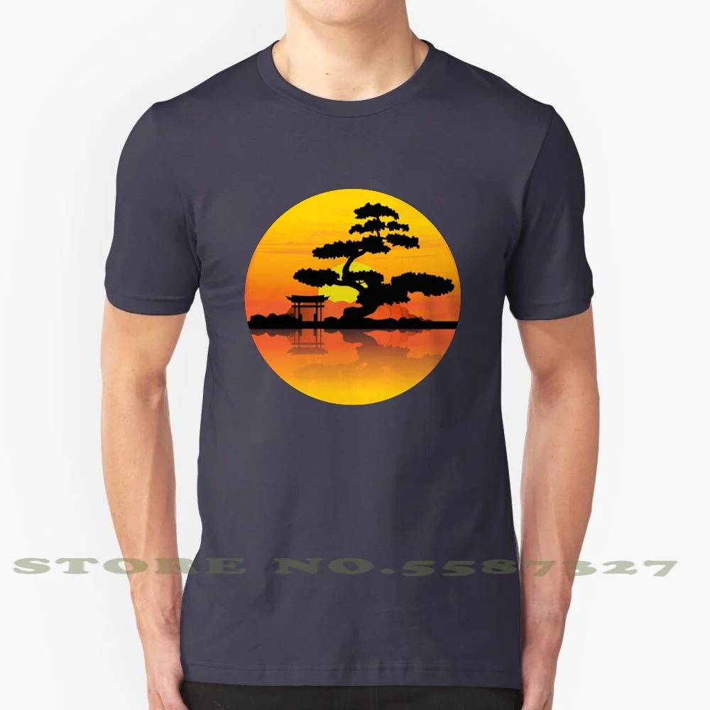 Bonsai Tree 100% Cotton T-Shirt Japanese Bonsai Martia Arts Cool Design Karate Dojo Karate Kid Asian