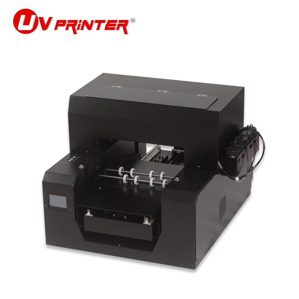 3D relief/cylinder/sphere pattern printer A3 UV flatbed large format 6-color split ink cartridge with rotating drum